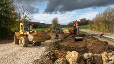 Erdbau Bahnhof Katzenstein