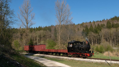 Dampflok-Probefahrt im Frühling