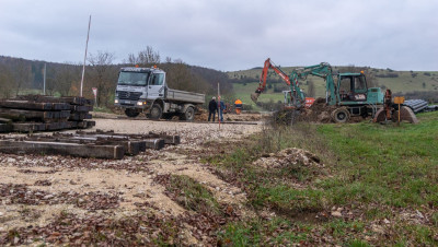 Erdbau Bahnhof Katzenstein