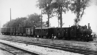 Lok WN 12 mit einem beachtlichem GmP in Dillingen, ca. 1930