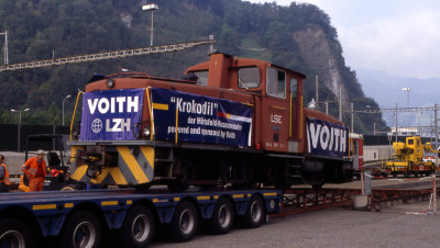Abtransport des "Jumbo", Stansstad, 21. September 2005