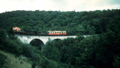 GmP mit T 30 auf der Brücke zum Härtsfeld um 1960