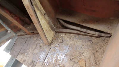 Führerstand 1 Boden: vorher ...