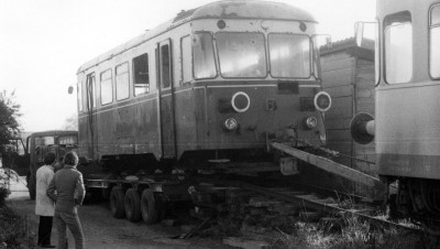 Abholung des T 33 aus Amstetten am 10. November 1984