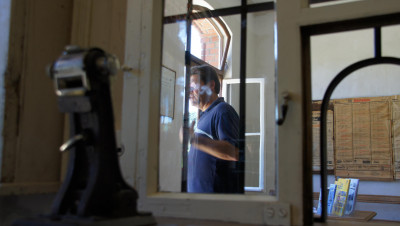 Blick in den Warteraum des Bf. Dischingen