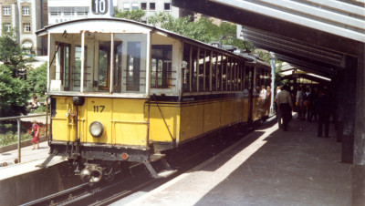 "Zacke" Bw 117 um 1980 am Marienplatz in Stuttgart
