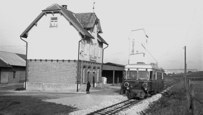 T 30 im Bahnhof Dischingen, 4. Dezember 1966
