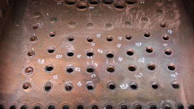 Die Feuerbüchsrohrwand erwies sich als zu stark abgezehrt