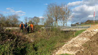 Baulücke über den Katzensteiner Bach