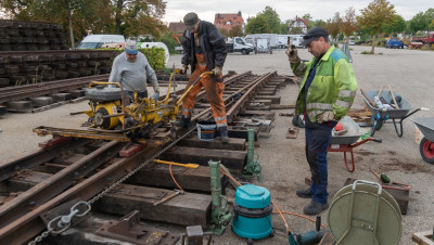 Weichenbau für Katzenstein
