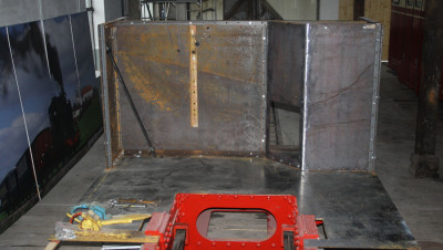 Blecharbeiten am Führerhaus