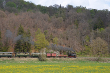 .... und jetzt: Dampfzug der Härtsfeld-Museumsbahn am 26. April 2014