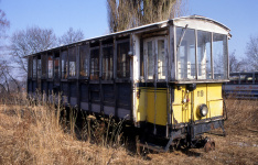 "Zacke" Bw 119 - heute HMB 4 - im Hannoverschen Straßenbahn-Museum, Sehnde am 10. März 1996