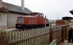 auch in Farbe: der heutige "Jumbo" auf Probefahrt in Dillingen, Mai 1954