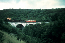 GmP mit T 30 auf der Brücke zum Härtsfeld um 1960